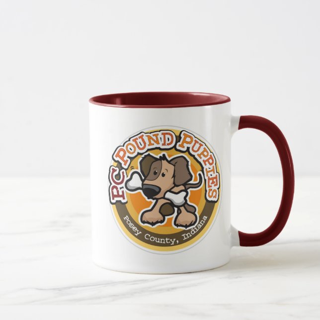 Tasse de chiots de livre de PC (Droite)