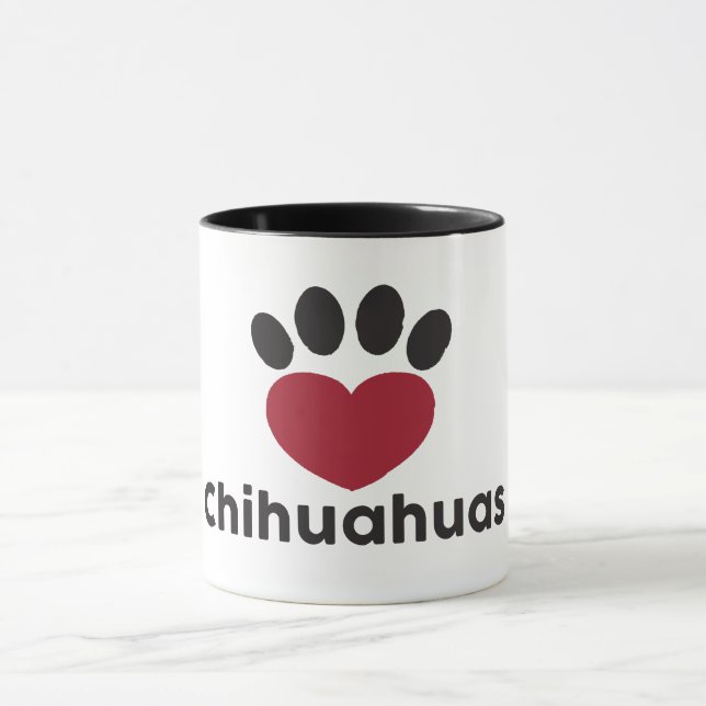 Tasse de chiwawas d'amour (Centre)