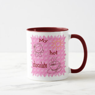 Tasse de chocolat chaud de filles