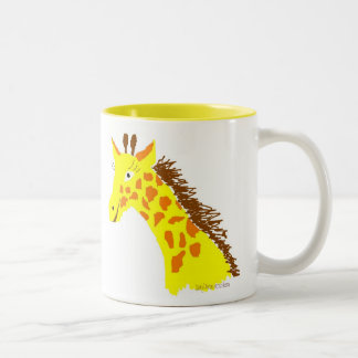 Tasse de chocolat chaud de girafe