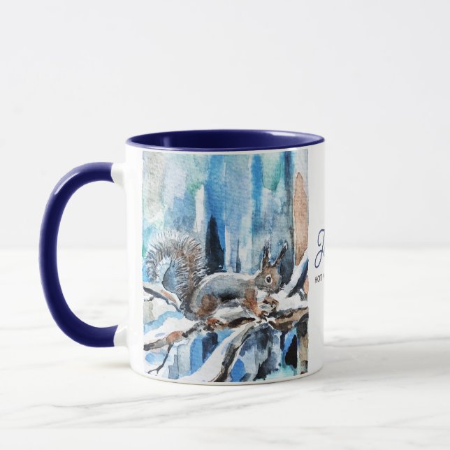 Tasse de chocolat chaud écureuil (Gauche)