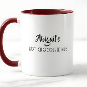 Tasse de chocolat chaud personnalisée