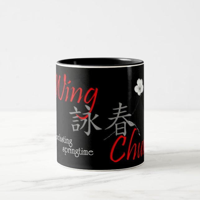 tasse de Chun d'aile de 詠春 - rouge (Centre)
