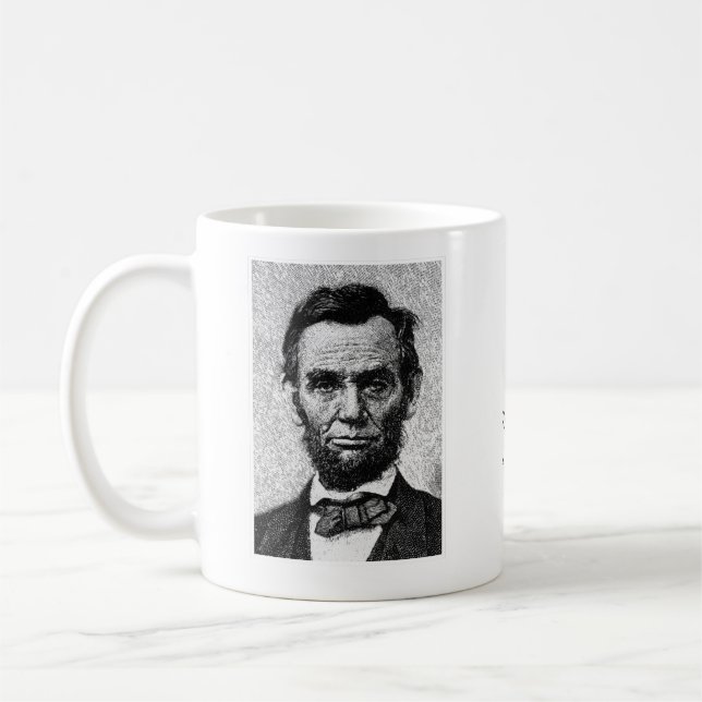 Tasse de citation d'Abe Lincoln (Gauche)