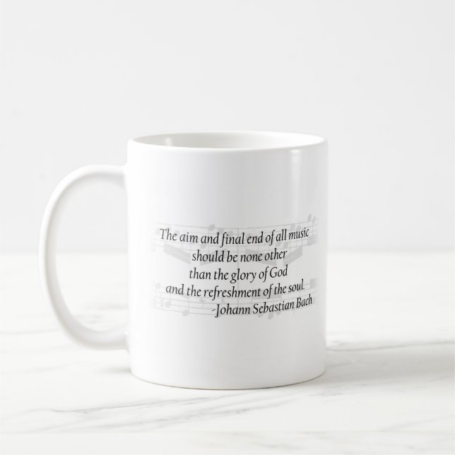 Tasse de citation de Bach (Gauche)