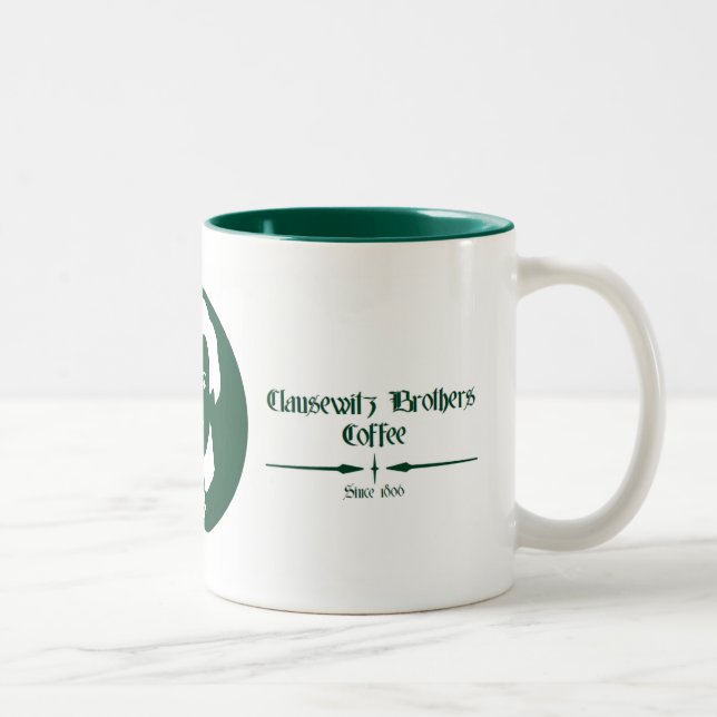 Tasse de citation de café de frères de Clausewitz (Droit)