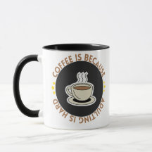 Tasse de citation de café drôle - Devenir adulte e