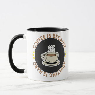Tasse de citation de café drôle - Devenir adulte e