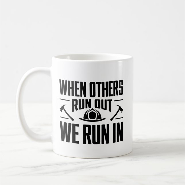 Tasse de citation de héros pompier Cadeau de pompi (Gauche)