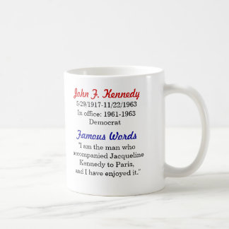Tasse de citation de John F. Kennedy