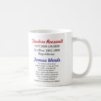 Tasse de citation de Theodore Roosevelt