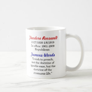 Tasse de citation de Theodore Roosevelt