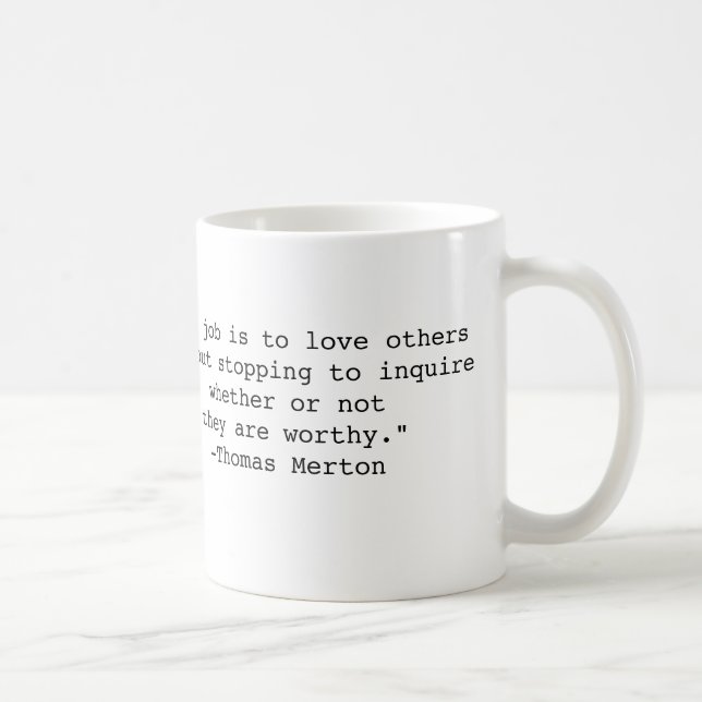 Tasse de citation de Thomas Merton (Droite)