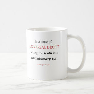 Tasse de citation de vérité d'Orwell