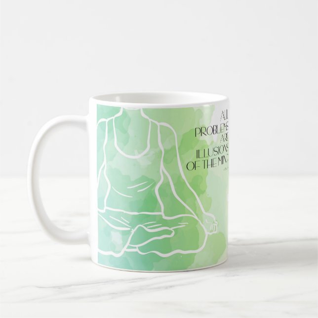 Tasse de citation de yoga, tasse de cadeau de jour (Gauche)