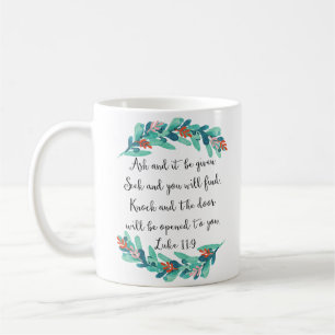 Tasse de citation d'écriture sainte de 11:9 de Lu