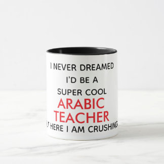Tasse de citation drôle d'enseignant d'arabe