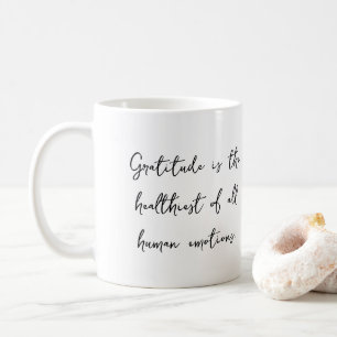 Tasse de citation inspirante de gratitude