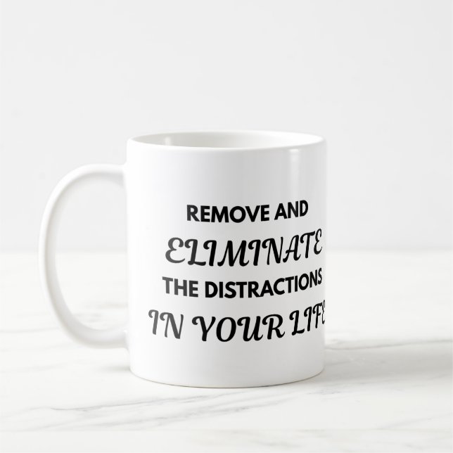 Tasse de citation motivationnelle - Supprimer et é (Gauche)