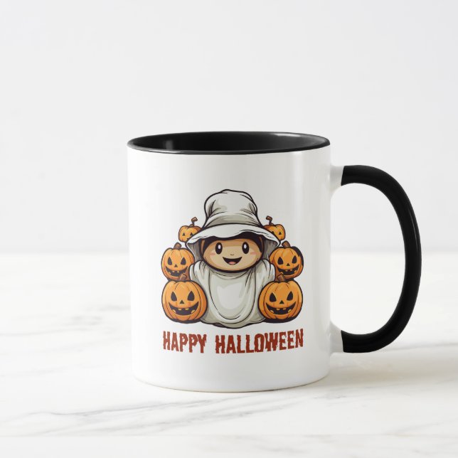 Tasse de citrouille d'Halloween (Droite)