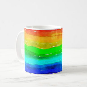 Tasse de classique d'arc-en-ciel