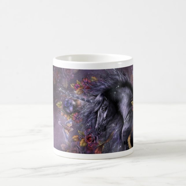 Tasse de classique de licorne de rose de bleu (Centre)