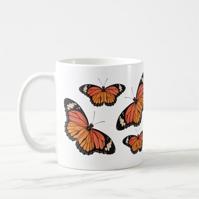 Tasse de classique de papillons de monarque (Gauche)