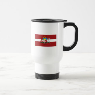 Tasse de COA du drapeau W de la Lettonie