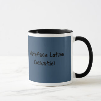 Tasse de Cockatiel de Whiteface Lutino