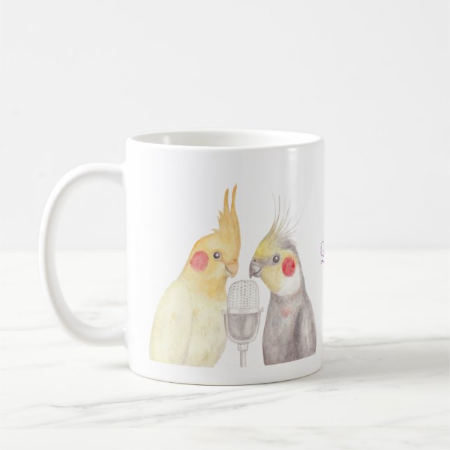 Tasse de Cockatiel personnalisée par tasse faite (Gauche)