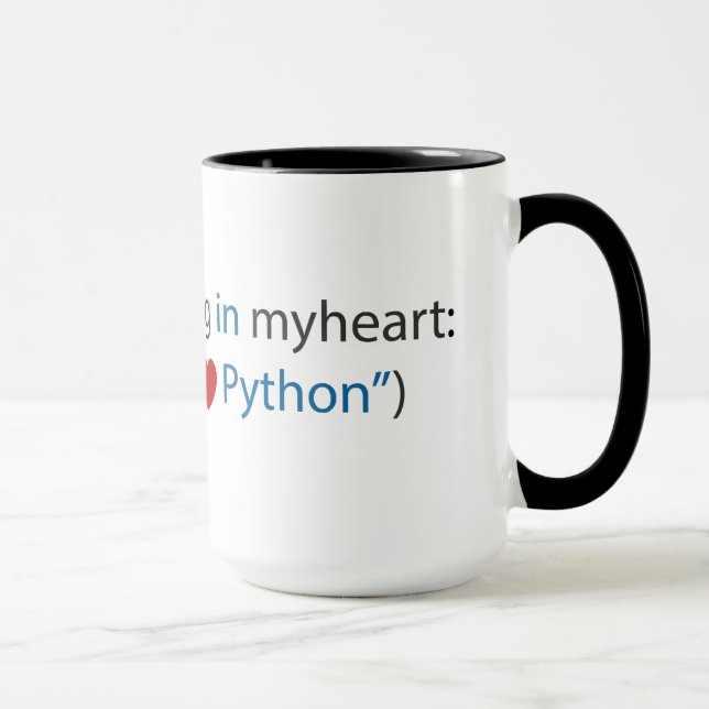 Tasse de codeur de python (Droite)