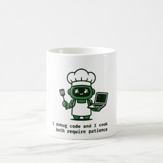 Tasse de codeur drôle — Je débogue du code et je c