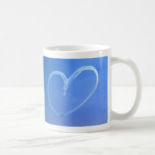 Tasse de coeur de ciel