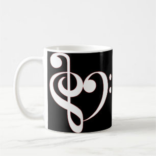 Tasse de coeur de clef
