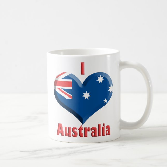 Tasse de coeur de l'Australie (Droite)