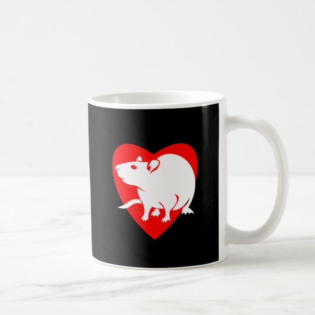 Tasse de coeur de Rattitude (Droite)