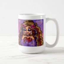 Tasse "de coeur de sirène"