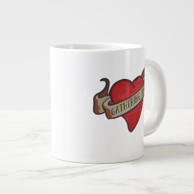 Tasse de coeur de "souvenir" du GT (Devant droit)