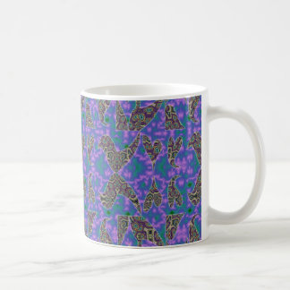 Tasse de coeurs et d'oiseaux de Digitals