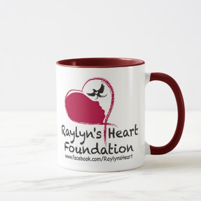 Tasse de Coffe de base du coeur de Raylyn (Droite)