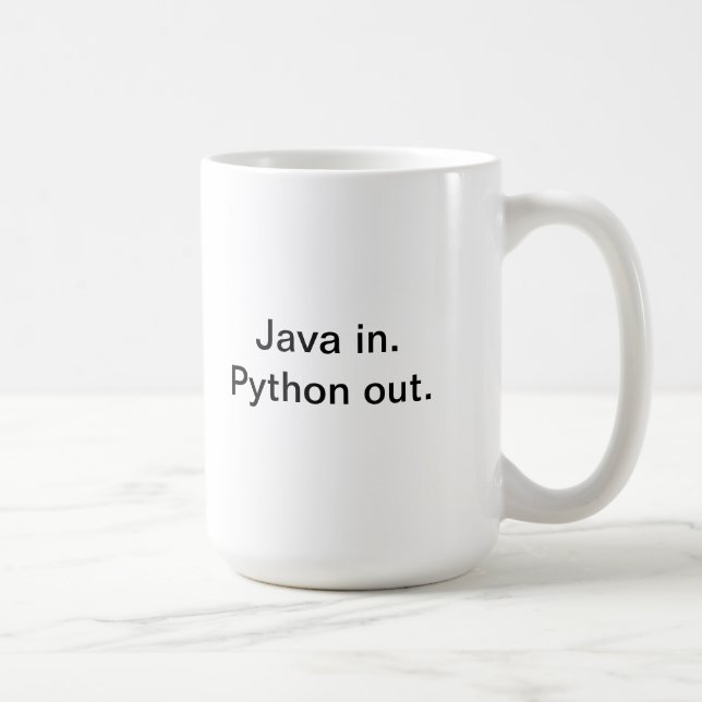 Tasse de coffe de programmeur de python (Droite)