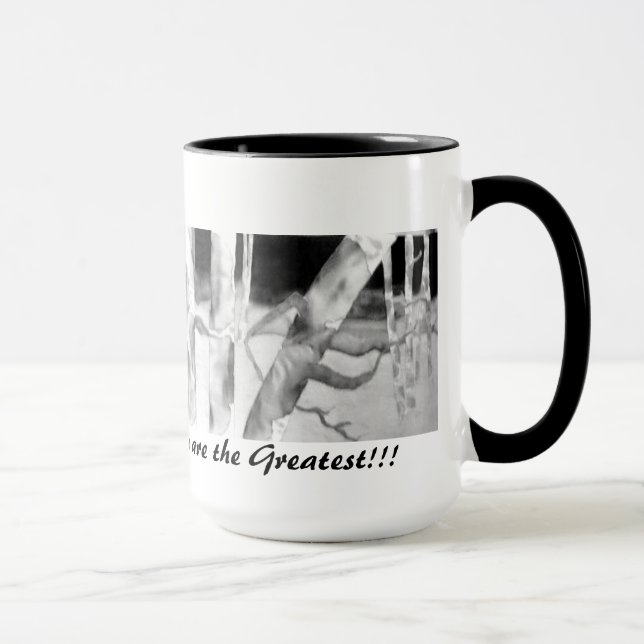 Tasse de Coffe : Peinture en soie originale par (Droite)