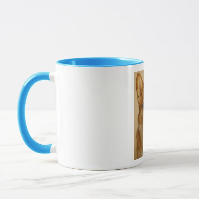 tasse de cogie, couleur ciel (Gauche)