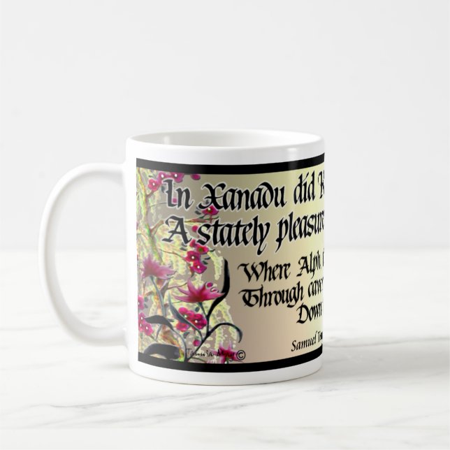 Tasse de Coleridge Kubla Khan (Gauche)