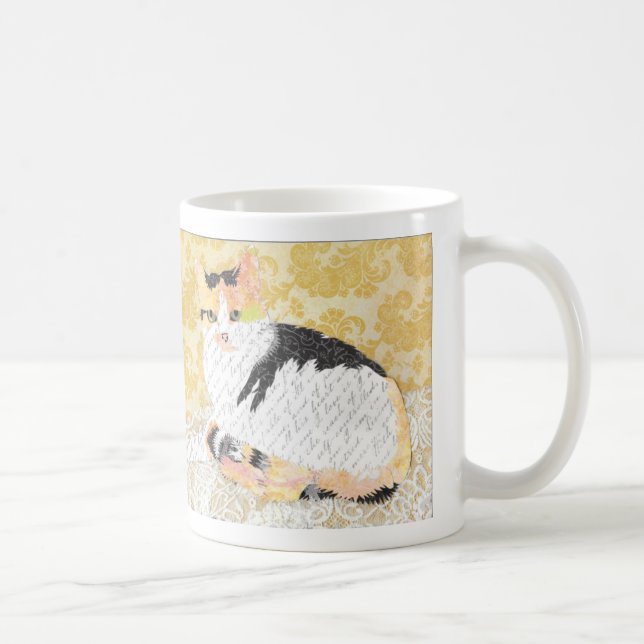 Tasse de collage de chat de l'Inde (Droite)