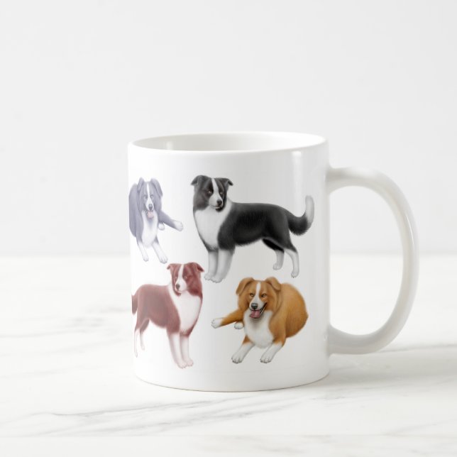 Tasse de colleys de frontière (Droite)