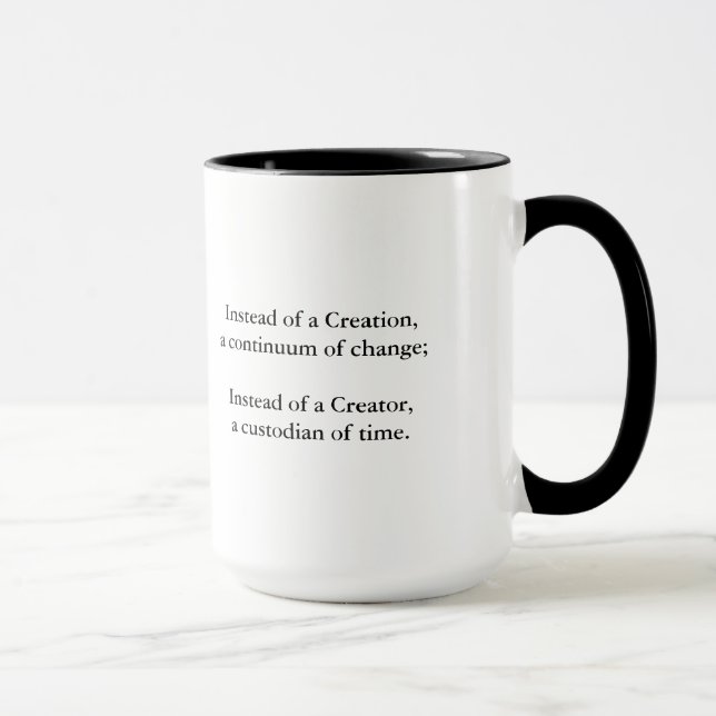 Tasse de collision de galaxie avec la citation (Droite)