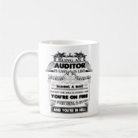 Tasse de commissaire aux comptes, tasse de café de