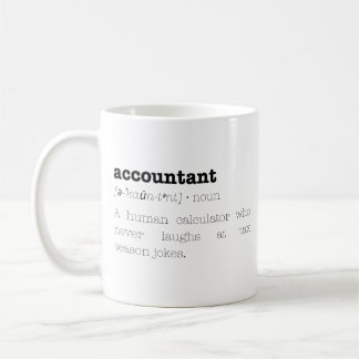 Tasse de comptable drôle