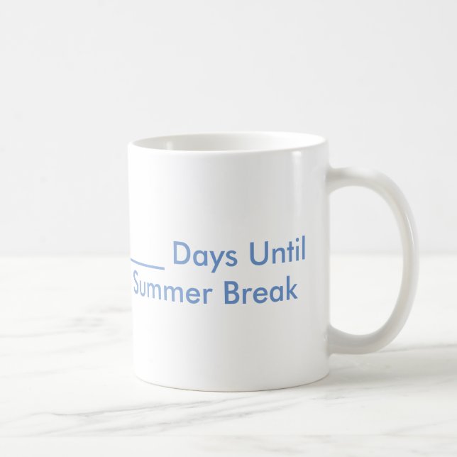 Tasse de compte à rebours de coupure d'été (Droite)